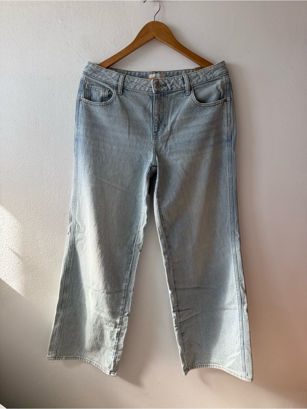 PacSun Casey Low Rise Baggy Wide Leg Jeans Light Wash
